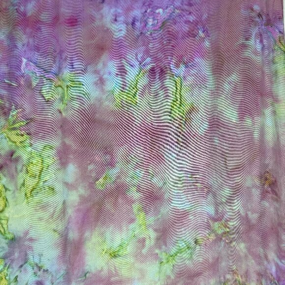 Y2K Skirt Modern does Y2K 00s Tie Dye Ruched Artwear Fairy Punk Skirt | L/XL - Picture 8 of 12